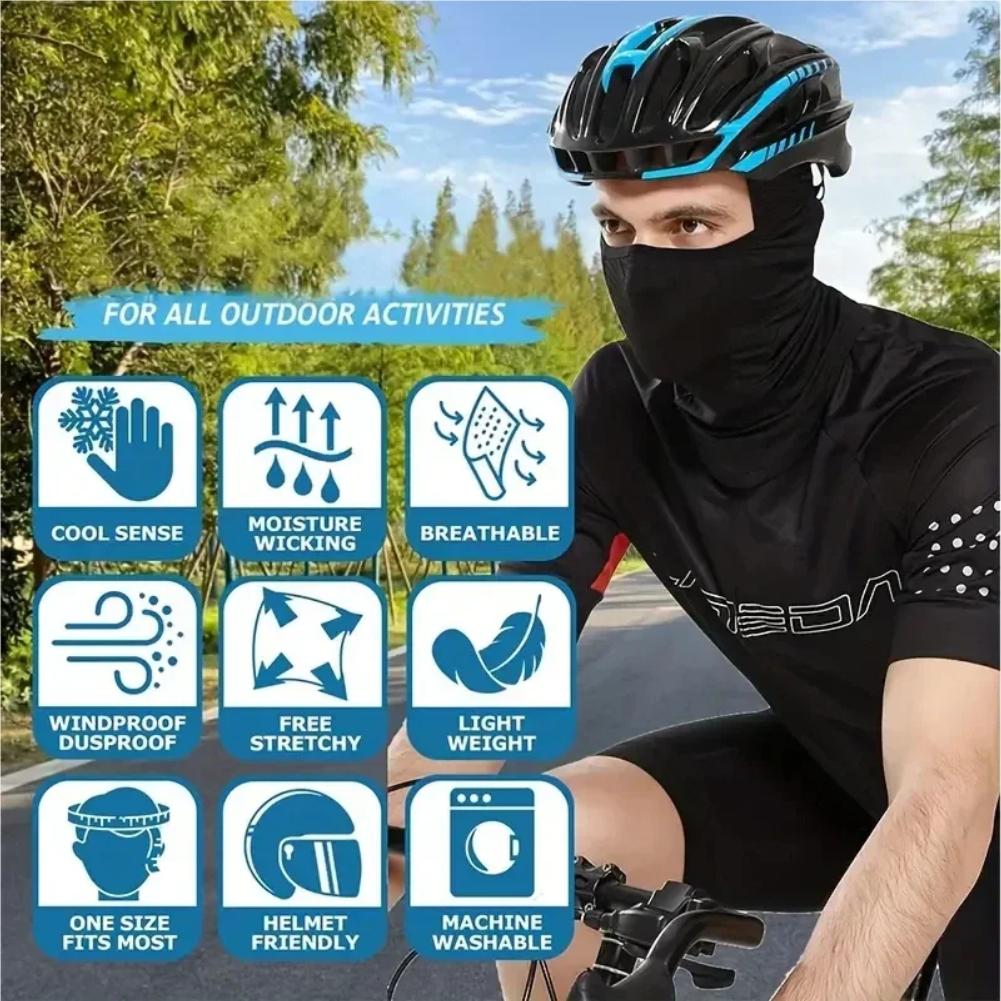 1Pcs Autumn 360° Lightweight Comfortable Hood Sun Protection Shroud Mask for Outdoor Activities Fishing Surfing Cycling Hiking