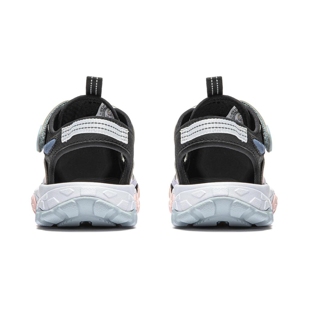 Li Ning Kids Trekking 2 модные универсальные прочные дышащие сандалии детские сандалии черные фиолетовые YKKU004-2