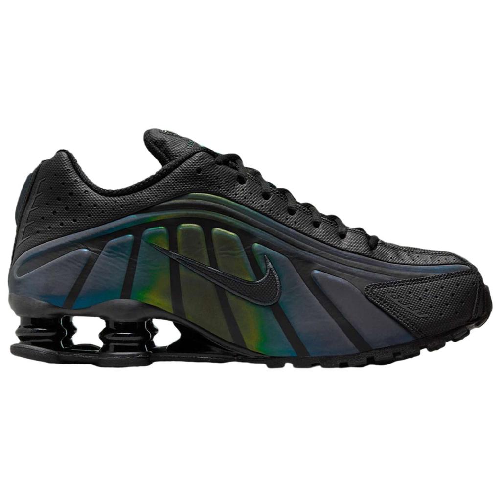 Nike Кроссовки мужские Shox R4 SE Черные Морские водоросли Разноцветные Светло-лимонный твист IM6596-001
