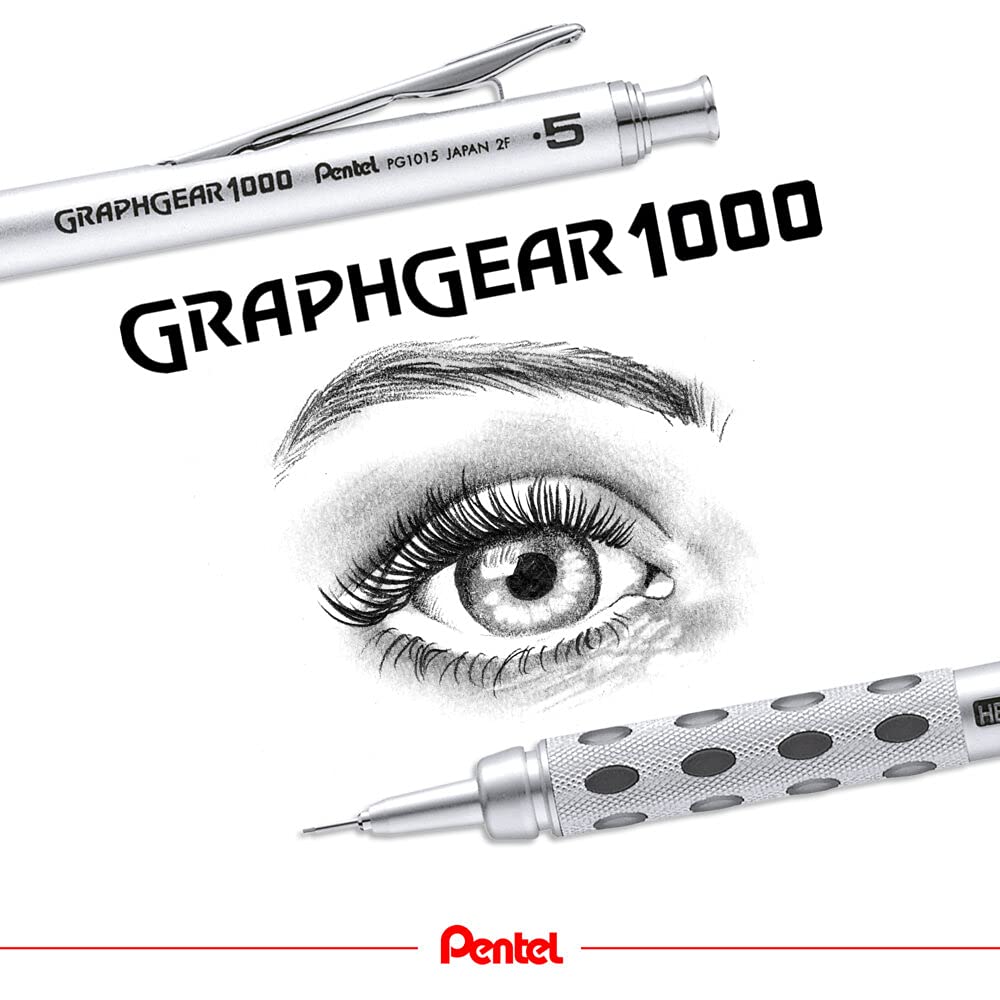 PENTEL Механический карандаш GraphGear 1000 PG1019 Серебристый 0.9 мм