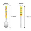 Детский набор Leburn Poppy Playtime, тонкая ложка + вакуумные палочки для еды, разные цвета, ложка + палочки для еды