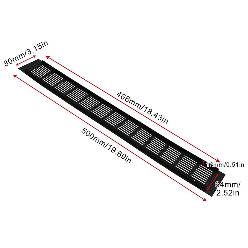 Aluminum Alloy Vent Ventilation Grille Louvered Air Vent Cabinet Shoe Cabinet Hardware Accessories