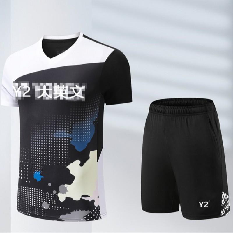 Unisex Quick-Dry Sports T-Shirt Badminton Tennis Volleyball Athletic Wear Youth Adult S-4XL