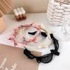 Bow Knot Headband Princess Temperament Simple Headdress Lace Mesh Hairband For Women Girls Hair Hoop Hair Accessory