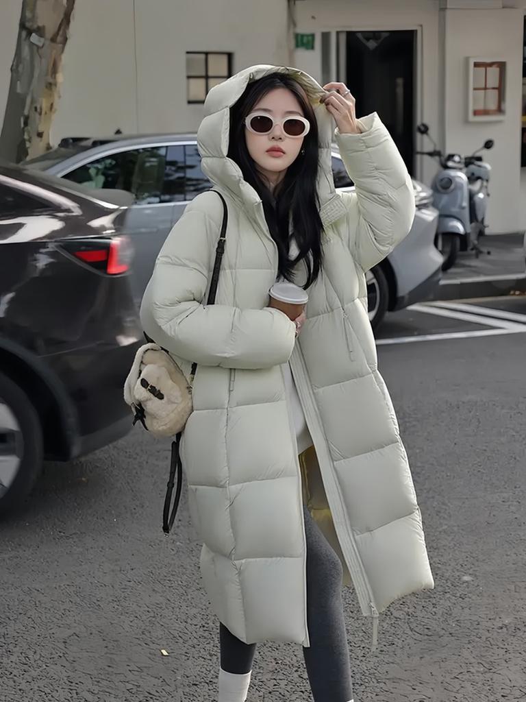 Winter Korean Style Loose Hooded Long Sleeve Cotton Jacket Women Thick Bread Coat Outerwear Sale