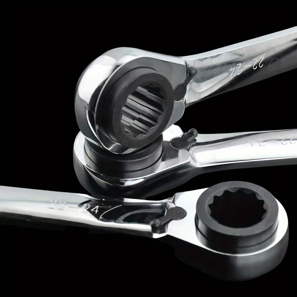 1 Лучший 4 72-зубцовый регулируемый храповый ключ с четырьмя вариантами использования, Быстрый ключ, кованый из CR-V, водонепроницаемый, устойчивый к ржавчине, из хром-ванадиевой стали, подходит для электрических работ