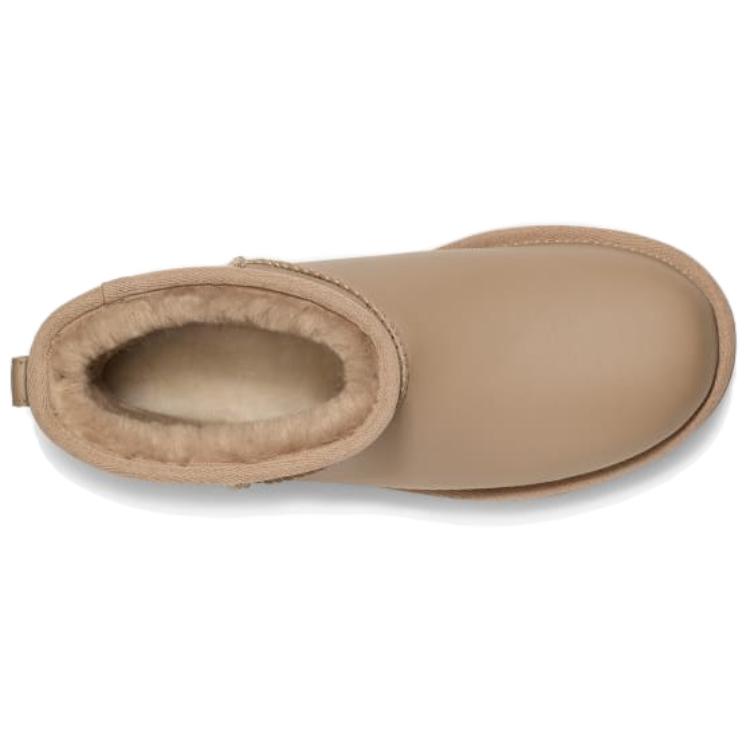 UGG Классические Мини Перламутровые Удобные Модные Универсальные Короткие Зимние Ботинки Унисекс ботинки Песочные 1167313-DUNE