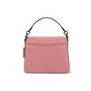 Coach Beat 24 Vintage Color Block Chain Leather Square Handbag Women handbags Cherry-Blossom-Pink Khaki C0750-V5SI3
