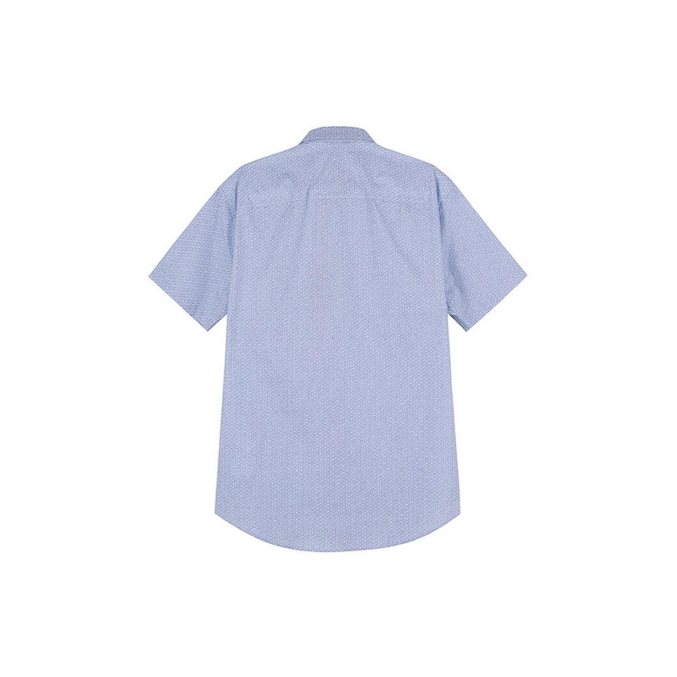 ARMANI EXCHANGE Shirts Men's Blue Square Collar Moderate Shirt 3RZC04-ZNEAZ-01EQ