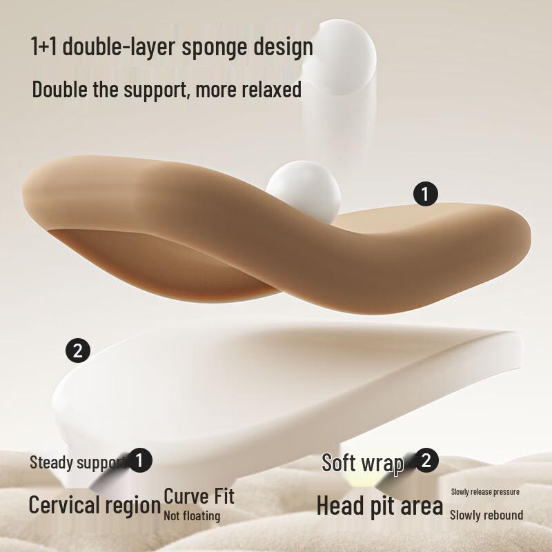 Bear Neck and Shoulder Hot Compress Massage Pillow CN plug (adapter included)