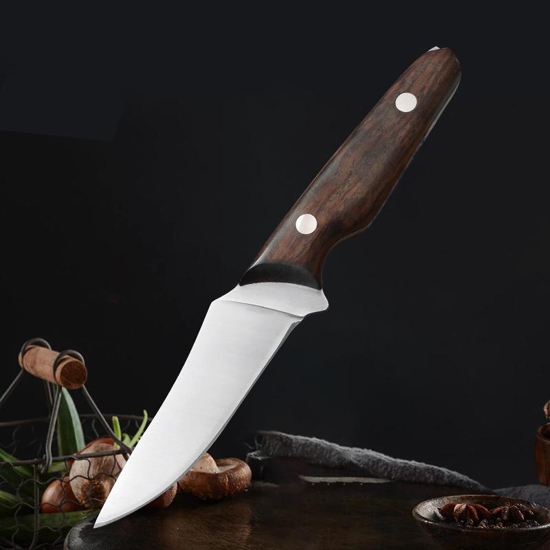 Нож из нержавеющей стали, кухонные ножи для пилинга, нож для мяса, нож для суши, резак для фруктов с чехлом для ножа