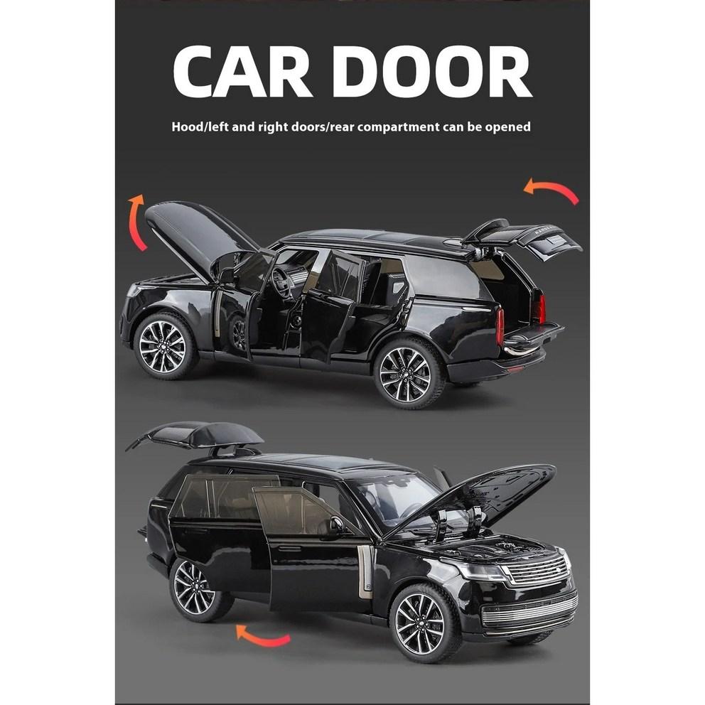Land Rover Range Rover 1:Модель автомобиля из литого металла в масштабе 32 - Черная версия