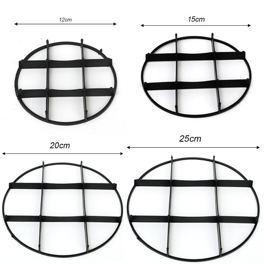 Пластиковые круглые кашпо опора для растений подставка для растений многоразовая сетчатая подкладка новый кронштейн для цветочного горшка для сада