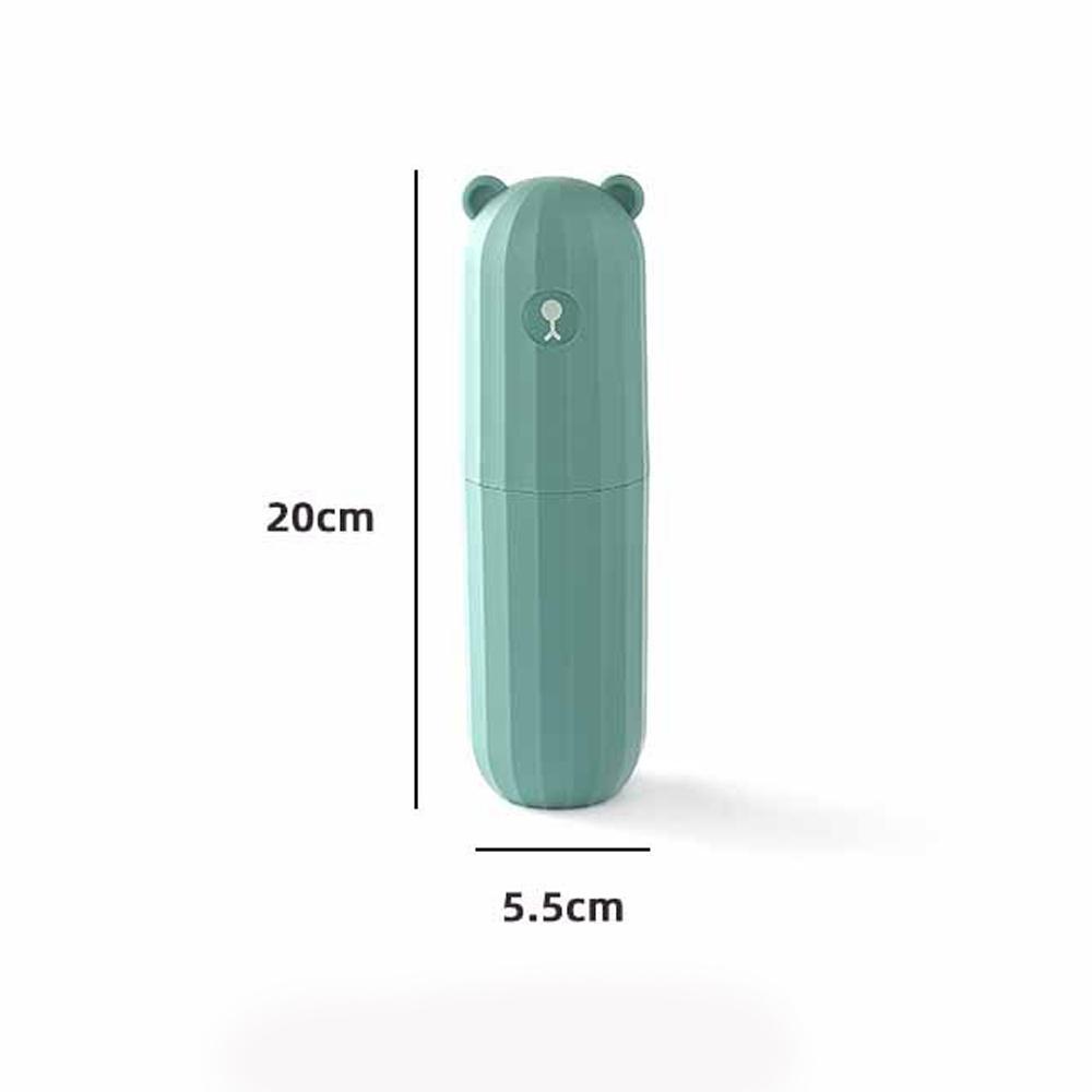Дорожный бокс для зубного моста 'Маленький медвежонок', мультяшный стакан для зубной щетки, портативная зубная щетка с крышкой, банка, стакан для полоскания для студенческого общежития