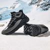 Anta Tazhou Trendy Universal Fleece Balance Warm High Top Casual Shoes Men Sneakers Black Gray 912448910-2