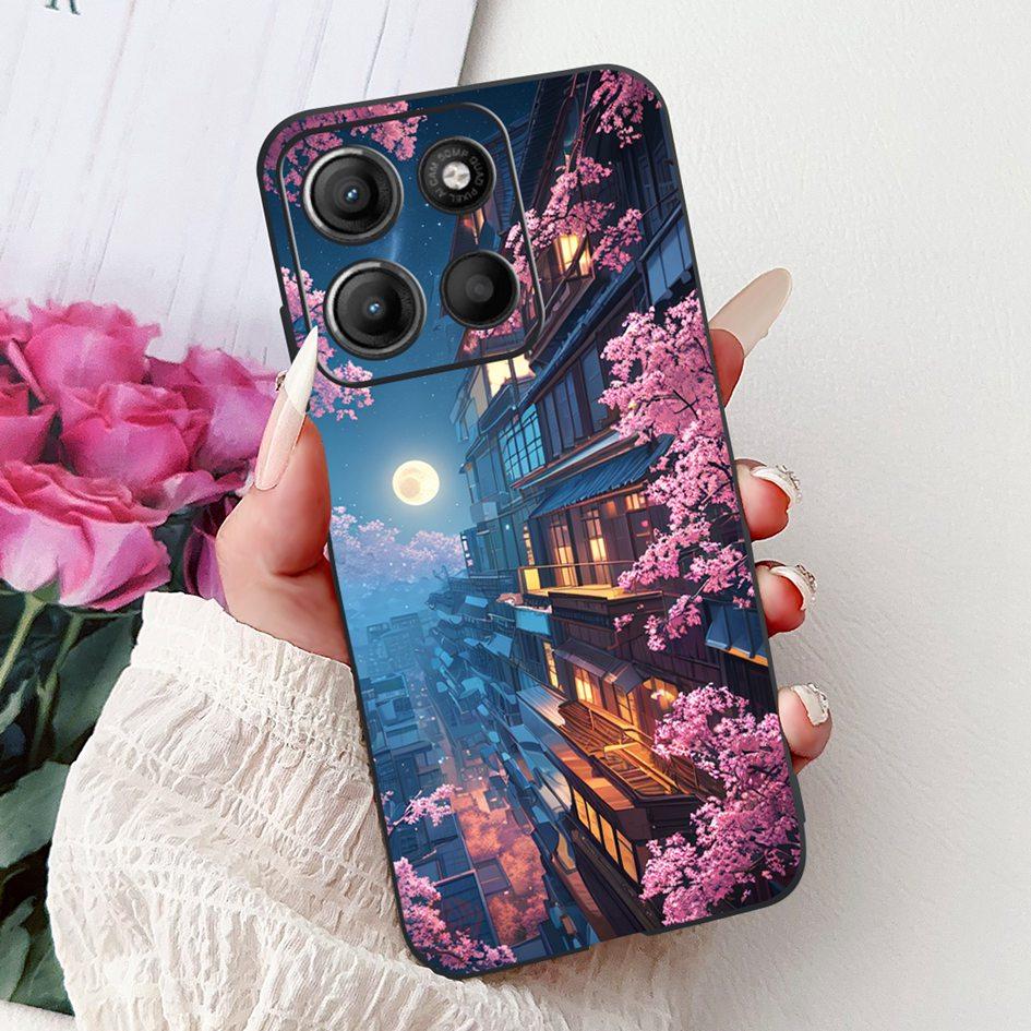 Силиконовый чехол для Motorola Moto G15 G75 2024 Cover Милый Панда Лев Ударопрочный ТПУ Чехлы для телефона Для MotoG15 MotoG75 G 75 G 15 Etui