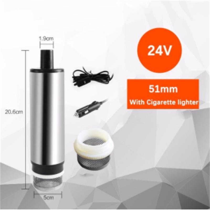 DC 12V 12l/min 38/51MM Electric Submersible Pump For Pumping Diesel Oil Water Fuel Transfer Pump Oil Suction Pump , 12 24 V Volt