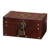 Antique Wooden Desktop Organizer Boxes With Lock For Home Gifts Decorations