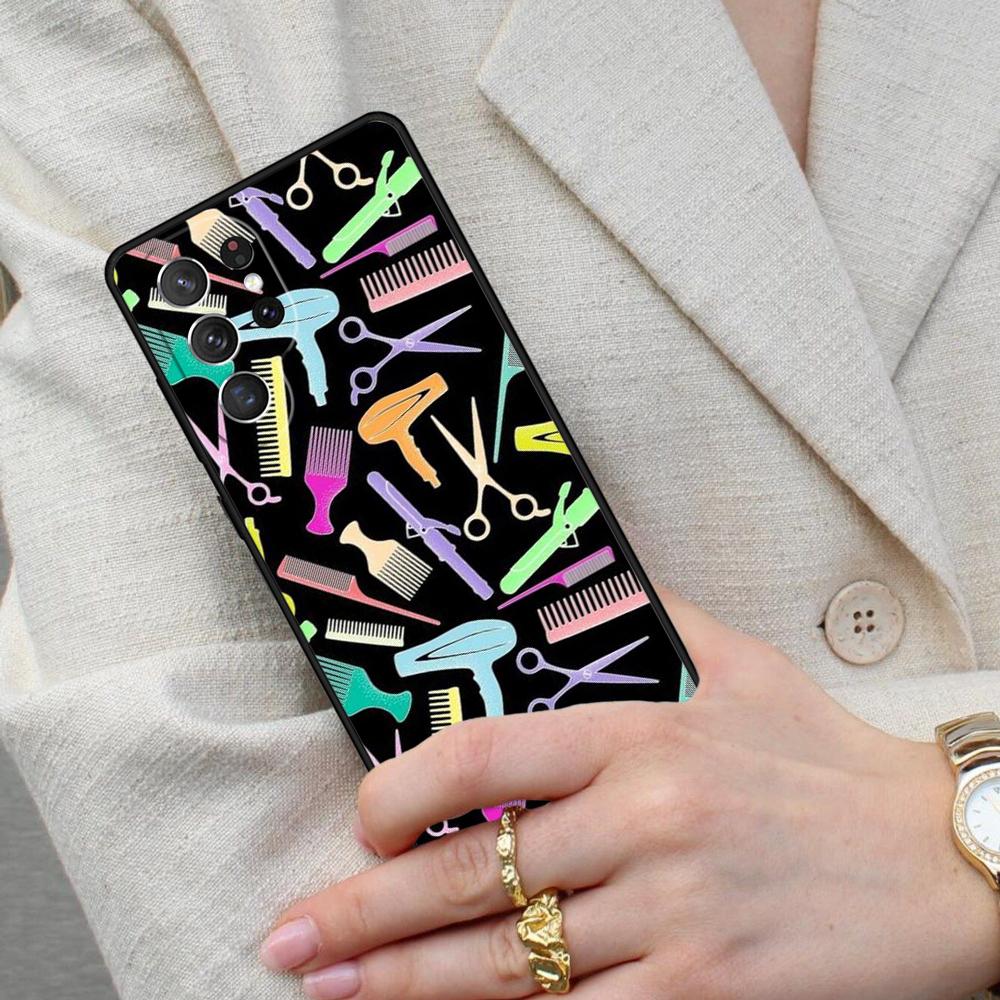 Hair Stylist Hairdresser Cell Phone Case for Samsung Galaxy S26 Ultra S25 S24 S23 S22 S21 S20 Note10 Cover