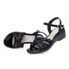 Fashion AIYUQI Women's Sandals Big Size New Summer Wedges Women's Sandals Roman Water Drill Pure Color Casual Mother Sandals Ladies