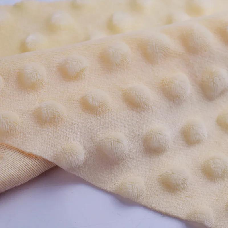 1 Yard Super Soft Minky Dot Fabric Sewing Baby Blanket Toys Material Antipilling Eco-Friendly Polyester Handwork Plush Fabric