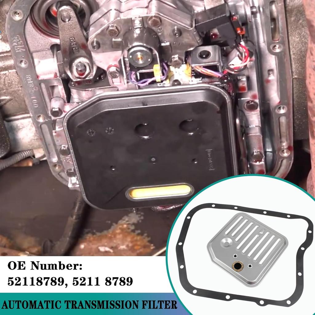 42RE 44RE 46RE 47RE 48RE Automatic Transmission Filter Kit Compatible With 1998-2009 Dodge Ram 1500 2500 3500 Dakota Durango Grand Cherokee Replaces#