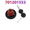 701201553 Car Fuel Filter Tank Cap With 2 Keys Set For Ford Galaxy Seat Alhambra VW Sharan Caravelle Transporter T4 7D0201551