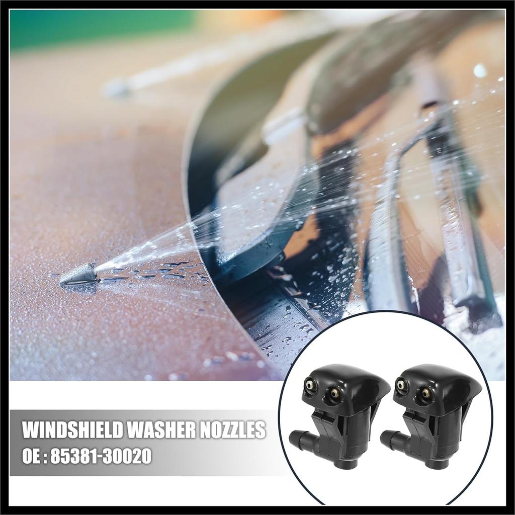4pcs Car Front Windshield Washer Nozzles for Toyota Corolla 1992-1996 Replaces 85381-30020 Durable Material