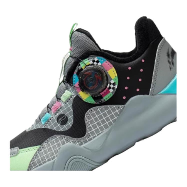 Li Ning Kids прочная дышащая легкая повседневная обувь детская обувь серая YKCS176-13