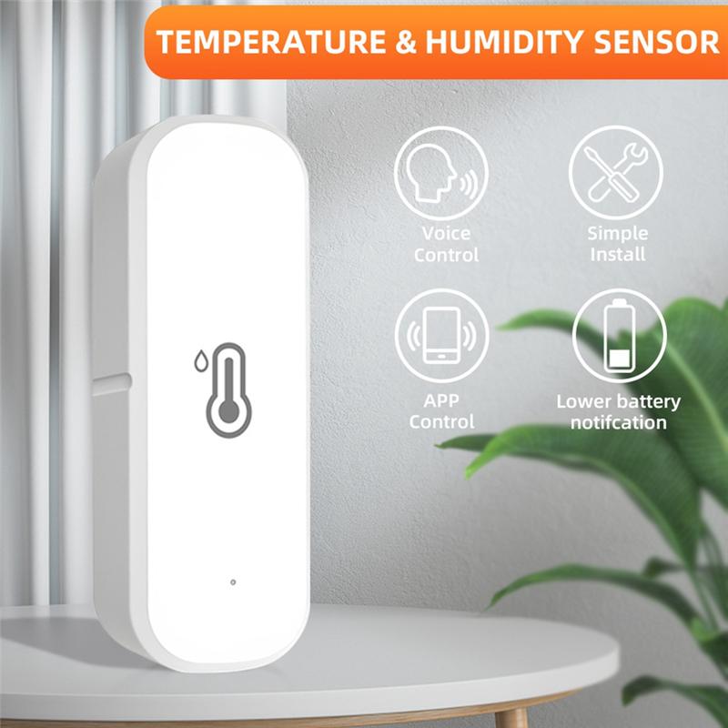 A96I-Zigbee Датчик влажности и температуры Умный гигрометр термометр Удаленный мониторинг и оповещения Умный дом