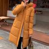 Модные длинные пальто для женщин, свободные толстые теплые женские зимние парки с капюшоном