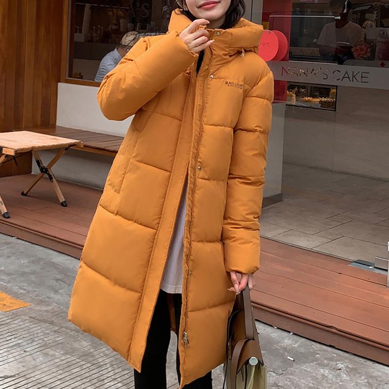 Модные длинные пальто для женщин, свободные толстые теплые женские зимние парки с капюшоном