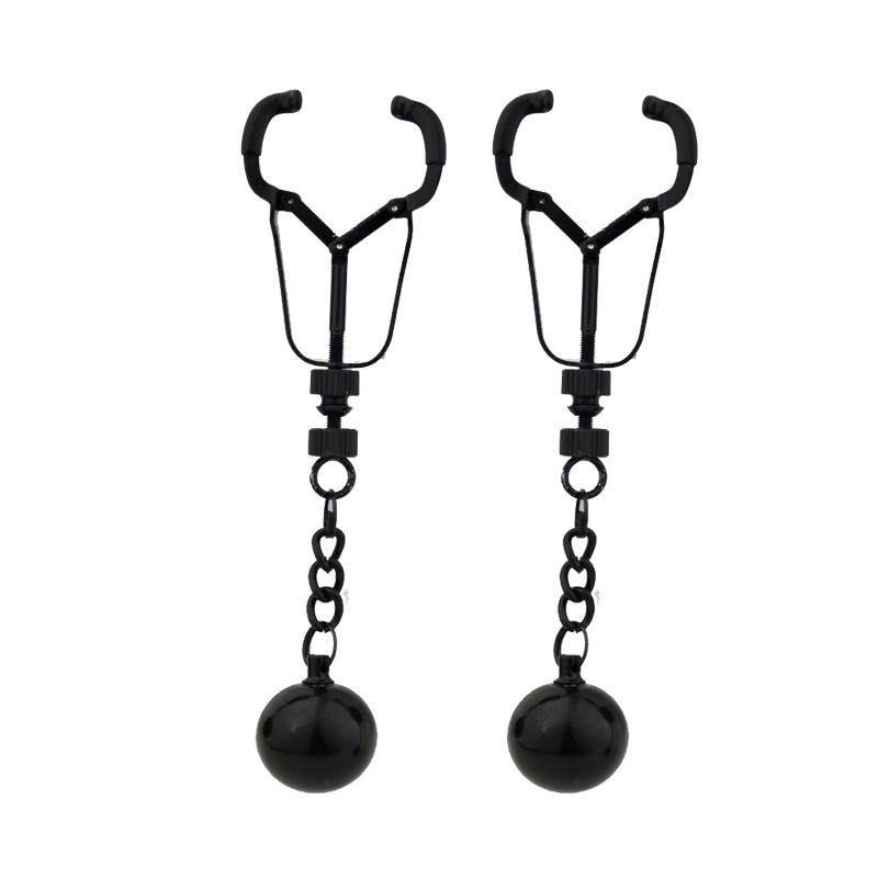 28 Kinds SM Women's Stainless Steel Breast Clip Nipple Clamps Gravity Ball Weight Pendant Traction Stimulator Adult Toys 18