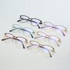 European and American retro cat eye glasses, high-end fashion multi-color trendy women's metal anti-blue glasses, ultra-light