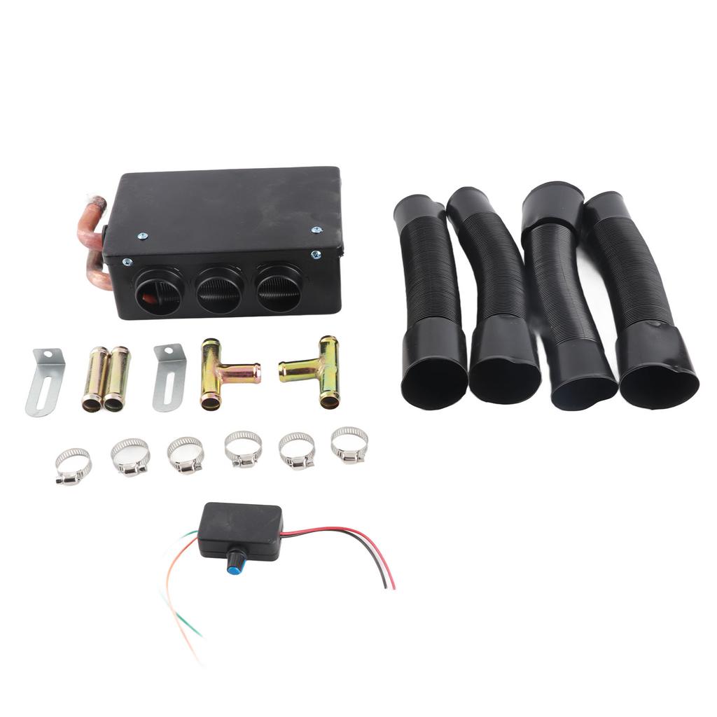 12 В 50 Вт Автомобильный обогреватель с 3 отверстиями, портативный зимний быстрый нагрев, теплее, с удалением мороза, низкий уровень шума