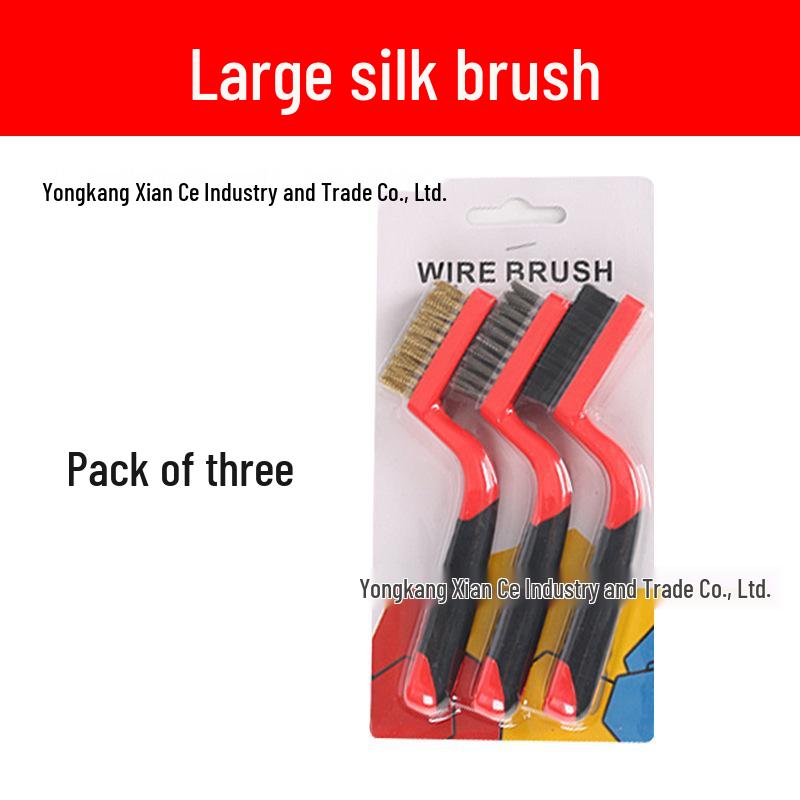 Промышленная зубная щетка из нержавеющей стали и медной проволоки для удаления ржавчины и чистки кухонной плиты