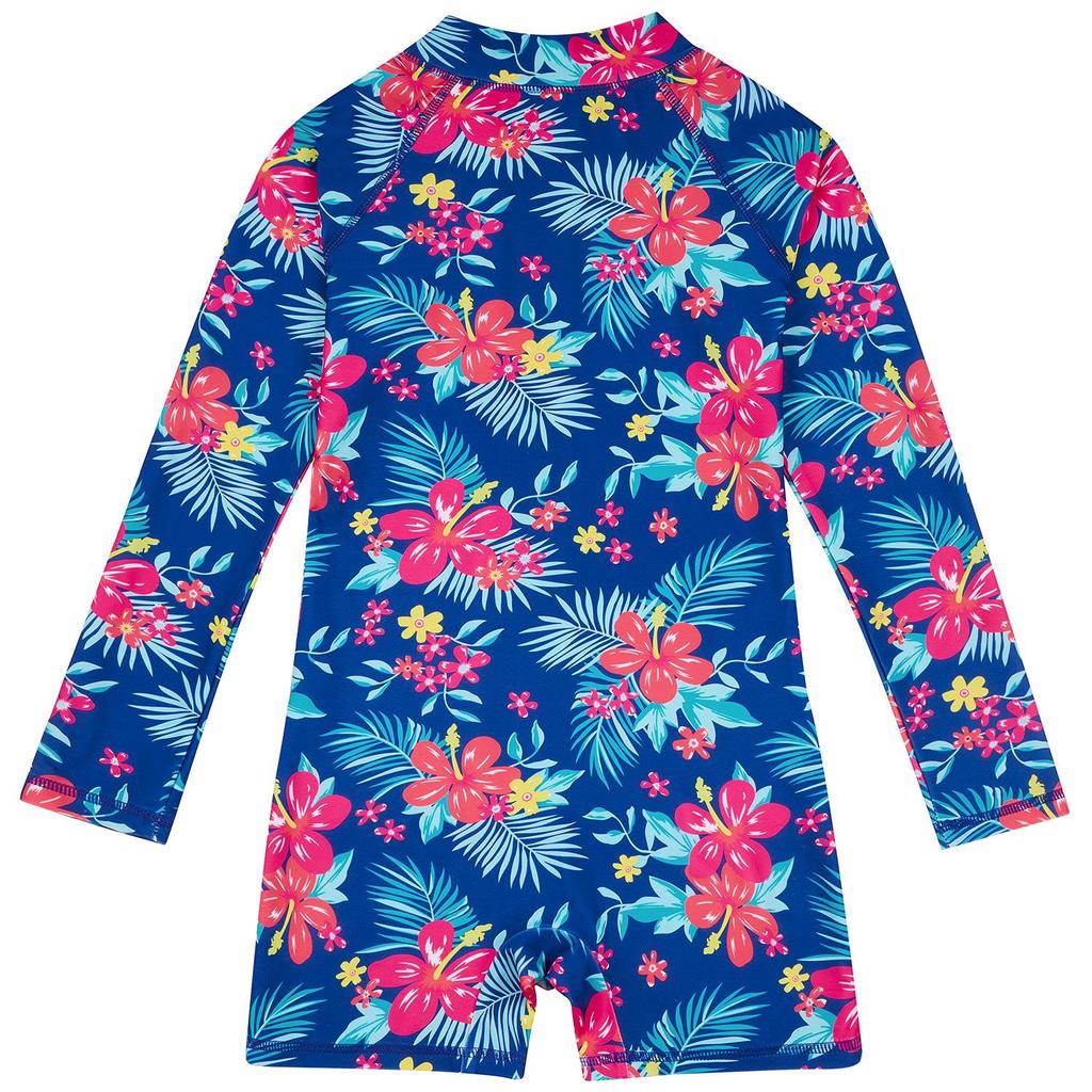 Детский слитный купальник с длинным рукавом и единорогом для девочек.