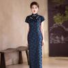 New Chinese Style Improved Dress for Women In Spring, with A Printed Feeling That Makes Them Look Slimmer and More Ancient Style Cheongsam