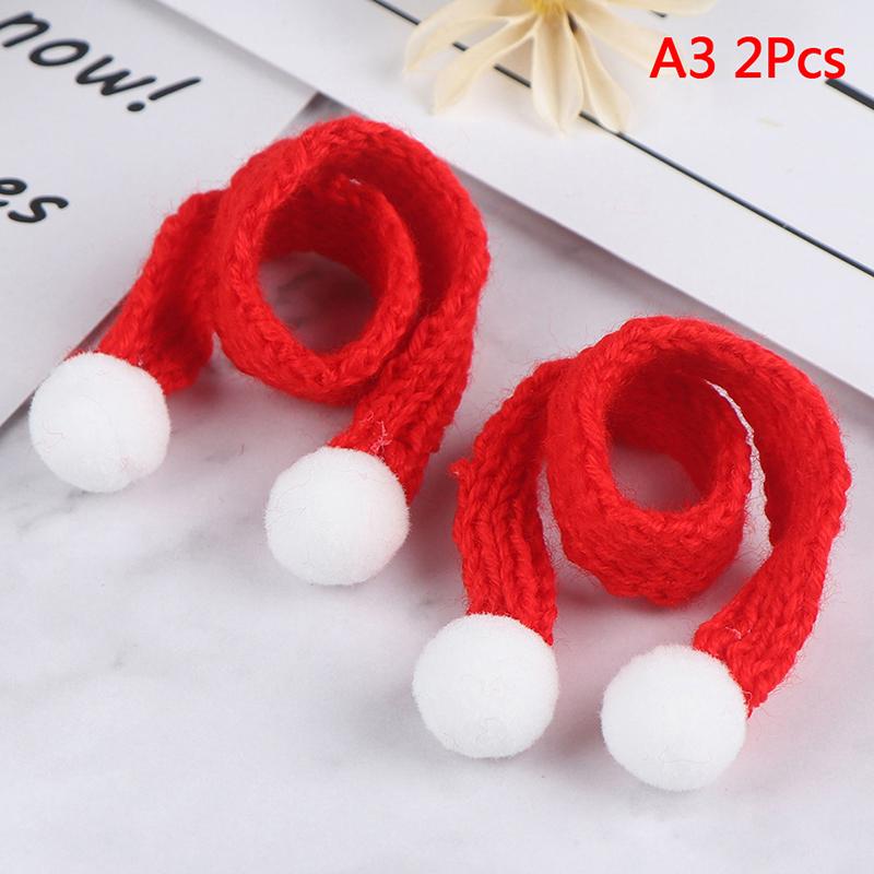 1:6 1:12 Dollhouse Miniature Christmas Hat Scarf Dollhouse Accessories Xmas Gift