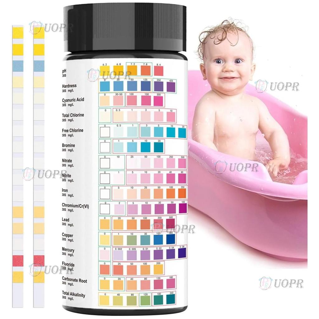 Drinking Water Test Kit with 100 Strips for Well and Drinking Water Testing and Improved Sensitivity for Detecting Low Levels of and Quickly and