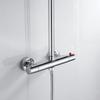 Thermostatic Shower Mixer Bar Wall Mounted Shower Mixer Tap Hot Cold Water Mixer Valve Anti-Scald Shower Valve Diverter