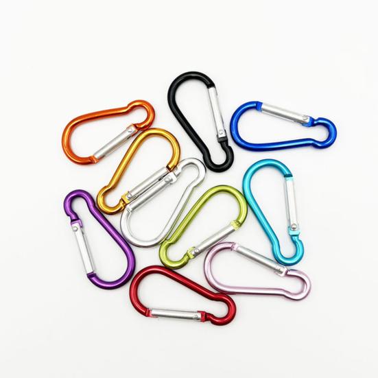 Carabiner Lightweight Strong Load-bearing Aluminum Alloy Carabiner Clip Climbing Gourd Shaped Carabiner Climbing Buckle Outdoor Accessories