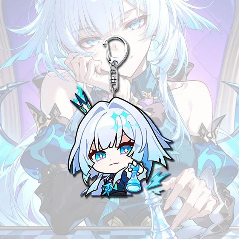 Игра Honkai Star Rail Ключница Косплей Кэридра Кавайный Акриловый Подвеска Брелок Брелок Аксессуары для Сумки Украшение Реквизит