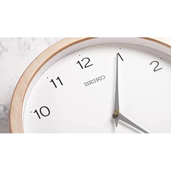 Seiko Clock Wall Radio-controlled Analog Natural Wood Color Diameter 27048mm KX267B