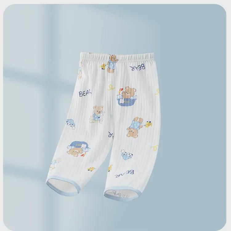 Children's Cotton Leggings: Lightweight Baby Pants & Pajamas for Spring, Summer, and Autumn
