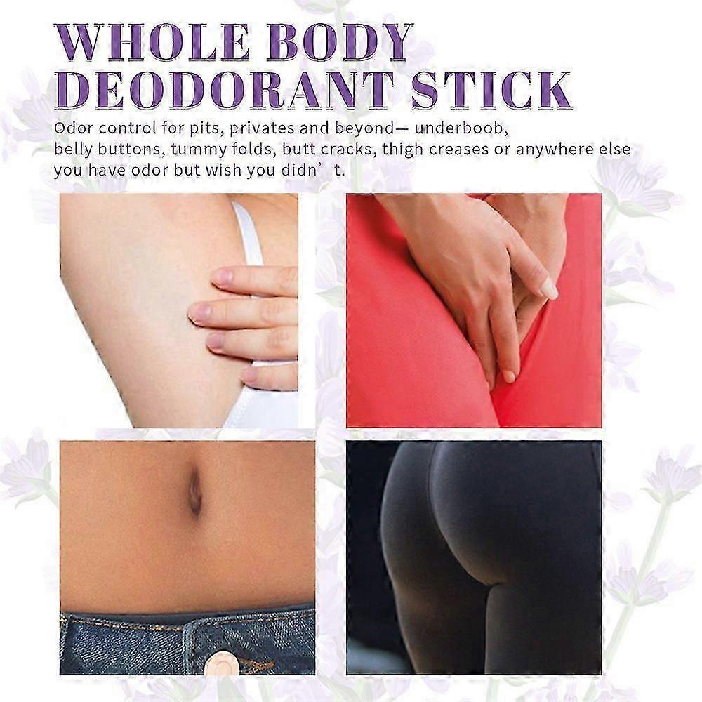 5X Women's Full Body Deodorant Stick Aluminum-Free Deodorant Stick 72 Hour