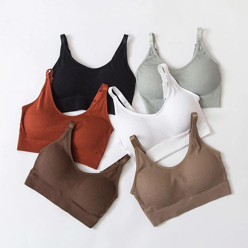 Нижнее белье женское Gather No Steel Ring Tank Tops Bra Tube Top Wrapped Chest Beauty Back Actival Cotton Thin Section Lingerie