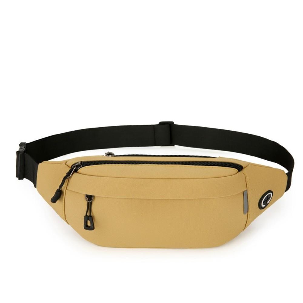 Waterproof Crossbody Chest Bag with Headphone Jack Running Waist Bag Men Fanny Phone Pack Couple
