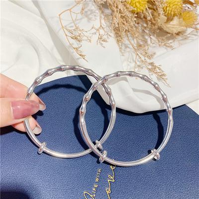 Бамбуковый браслет, женский модный простой регулируемый браслет с застежкой-молнией