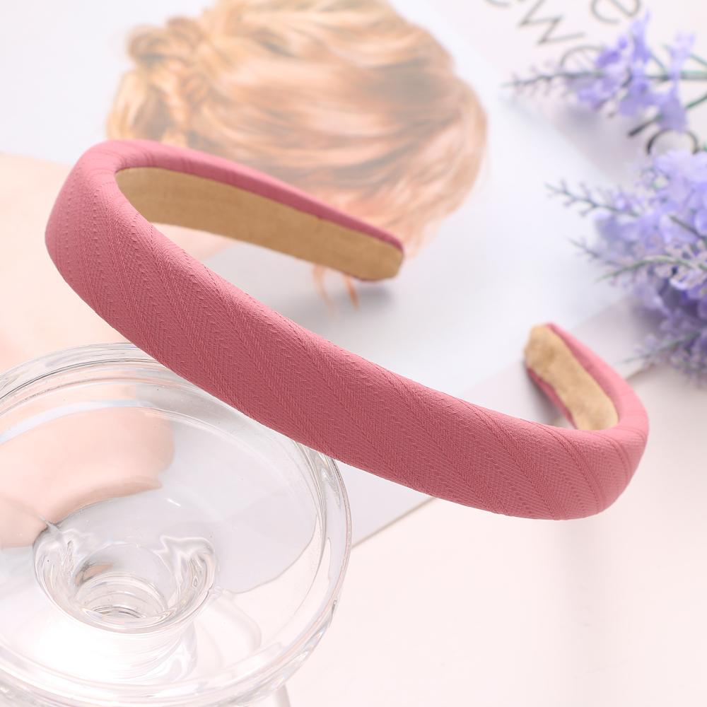 Простая утолщенная повязка для волос, однотонная разноцветная повязка на голову для девочек, корейская свежая повязка на голову, женские модные аксессуары для волос